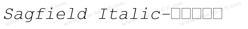 Sagfield Italic字体转换